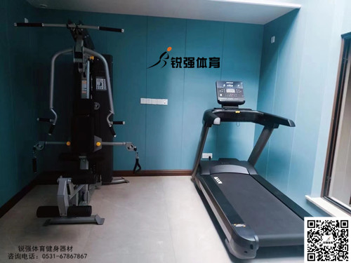 濟南(nán)某小(xiǎo)區(qū)業(yè)主改造後的(de)私家(jiā)健身(shēn)房(fáng)